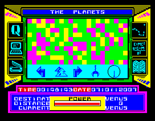 The Planets - in-game screen