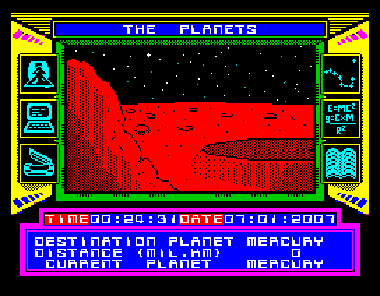 The Planets - surface of Mercury