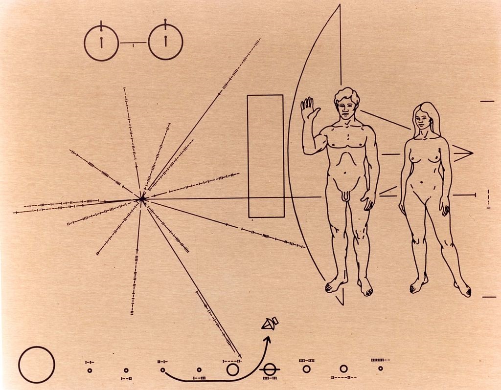 The Pioneer 10 plaque